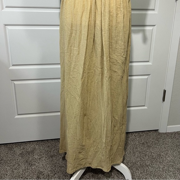 Boho Maxi Dress Deep V Neck Sleeveless Flowy Beach Cover Up Dress - Picture 8 of 13